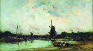 A Dutch Estuary, Evening EDWARD AUBREY HUNT, R.B.A.