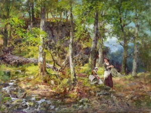 Gathering Kindling by HENRY JOHN YEEND KING, R.B.A., R.O.I.