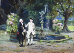 By the Fountain by FRANK MOSS BENNETT