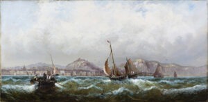 A Breezy Day off Hastings by WILLIAM ANSLOW THORNLEY