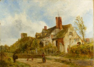 A Cottage Scene by WILLIAM J.J.C. BOND
