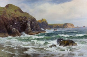 A Cornish Cove by ALFRED JOSEPH WARNE-BROWN Cambridge Fine Art Gallery