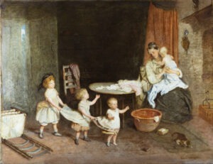 Playing Gee Gee by JOHN MORGAN, R.B.A Cambridge Fine Art Gallery