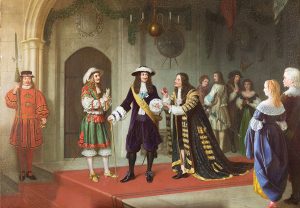 King Charles II and the Lord Mayor, Sir Robert Viner by JOHN WATKINS CHAPMAN Cambridge Fine Art Gallery