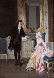 The Reading by HENRY GILLARD GLINDONI, A.R.W.S., R.B.A. Cambridge Fine Art Gallery