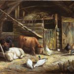 The Crofter’s Byre by OSEPH DENOVAN ADAM, R.S.A. Cambridge Fine Art Gallery