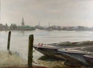From Cremorne Gardens, Morning by LEIGHTON HALL WOOLLETT Cambridge Fine Art Gallery