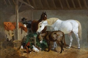 A Stable Interior by HENRY CHARLES WOLLETT Cambridge Fine Art Gallery