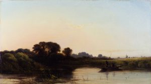 Evening near Reigate, Surrey by WALTER WILLIAMS Cambridge Fine Art Gallery