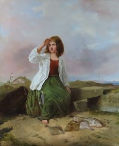 The Fishergirl by EDWARD JOHN COBBETT, R.B.A. Cambridge Fine Art Gallery