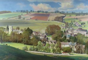 Naunton in the Spring by KENNETH RAYMOND DENTON, R.S.M.A. Cambridge Fine Art Gallery
