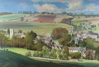 Naunton in the Spring by KENNETH RAYMOND DENTON, R.S.M.A. Cambridge Fine Art Gallery