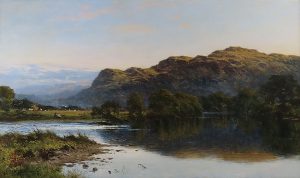 Where Peaceful Waters Glide by BENJAMIN WILLIAMS LEADER, R.A. Cambridge Fine Art Gallery