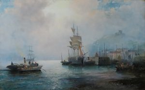 Misty Morning, Whitby by WILLIAM ANSLOW THORNLEY Cambridge Fine Art Gallery