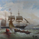 A Breezy day off the Coast by WILLIAM GIBBONS Cambridge Fine Art Gallery