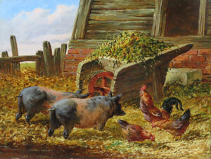 A Kent Farmyard by WILLIAM BEALES REDFERN Cambridge Fine Art Gallery