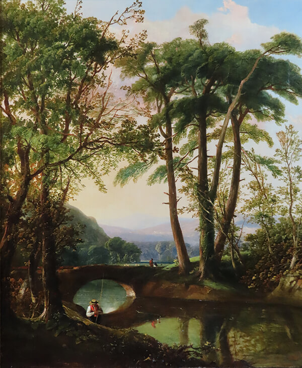 angling-on-a-devon-river-william-williams-of-plymouth-cambridge-fine-art