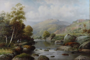 Fishing, North Wales by WILLIAM HENRY MANDER Cambridge Fine Art Gallery