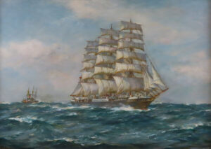 Full Sail by BERNARD FINEGAN GRIBBLE Cambridge Fine Art Gallery
