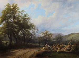 Logging in the New Forest by THOMAS BAKER of Leamington Cambridge Fine Art Gallery
