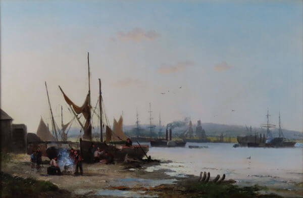 The Lower Thames by WILLIAM ANSLOW THORNLEY Cambridge Fine Art Gallery