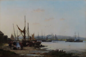The Lower Thames by WILLIAM ANSLOW THORNLEY Cambridge Fine Art Gallery