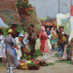 The Village Fete, Houghton by WILLIAM WATT MILNE Cambridge Fine Art Gallery