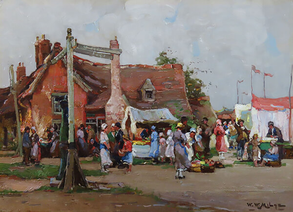 The Village Fete, Houghton by WILLIAM WATT MILNE Cambridge Fine Art Gallery