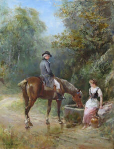 HEYWOOD HARDY – A Pause by the Wayside – 1886_cambridge_fine_art_gallery