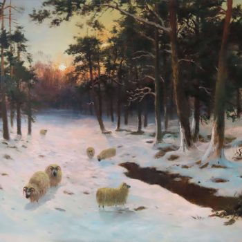 6554_ DANIEL SHERRIN – Sheep in a Winter’s Dawn – 1868-1940_cambridge_fine_art_gallery.jpg
